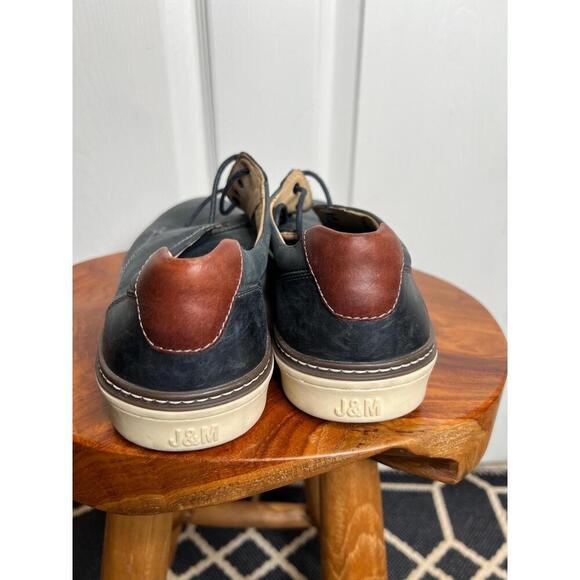 Johnston Murphy Dark Navy Blue Leather Oxford Lace Up Shoes Men Size 9M - Picture 8 of 12